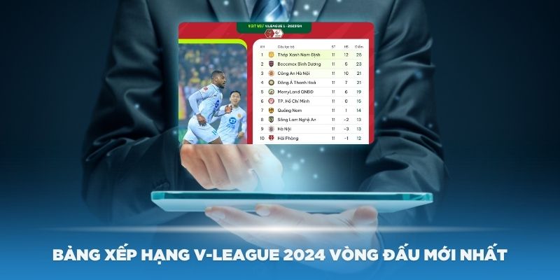 Cập nhật bảng xếp hạng V-league 2024 vòng đấu mới nhất